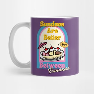 Sundaes are Better Between Bananas Mug